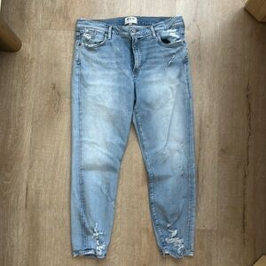 Agolde Distressed Lightwash Jeans